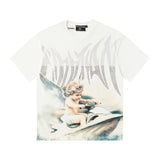 Mixed emotion men's t-shirt - rhinestone print, 100% cotton, american style