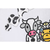 Bathing Ape Summer plus Size Loose Cartoon Anime Print Men's and Women's Short-Sleeved T-shirt