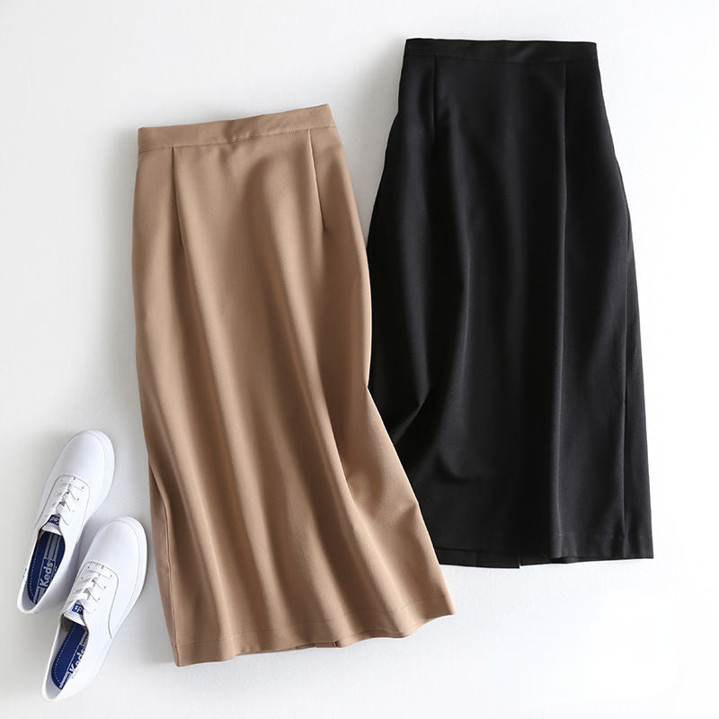 Women Skirt Spring and Autumn High Waist Midi Skirt