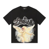 Mixed emotion men's t-shirt - rhinestone print, 100% cotton, american style