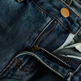 Unisex Pants Autumn Workwear Letter Jeans