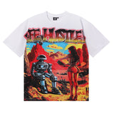 Life hustlers hot diamond hip hop printingpure cotton t-shirt g