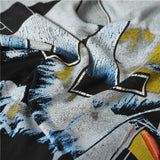 Men's t-shirt with rhinestone print, 100% cotton print