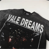 Valley american pure cotton t-shirt men's hip hop printing g street style