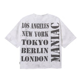 Bkys hotfix rhinestone streetwear hip-hop print 100% cotton t-shirt