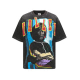 Valleyt-shirt men's american retro dark printing g pure cotton