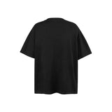 American vintage street T-shirt portrait print men's loose spring and summer half-sleeved shirt