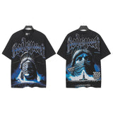 Godspeed men's short-sleeve t-shirt - washed print, hotfix rhinestone detail, streetwear style