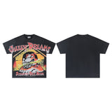 Valley men's t-shirt - short sleeve, washed print, 100% cotton streetwear