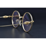 CHH Chrome Hearts Glasses carved high-end spectacle frame round literary spectacle frame