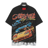 Godspeed men's short-sleeve t-shirt - washed print, hotfix rhinestone detail, streetwear style