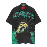 Godspeed men's youth t-shirt - short sleeve, washed print, 100% cotton, american retro style