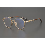 CHH Chrome Hearts Glasses Pure Titanium Vintage Carved Anti-Blue Myopia Glasses Frame