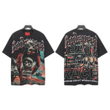 Godspeed men's short-sleeve t-shirt - washed print, hotfix rhinestone detail, streetwear style