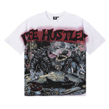Life hustlers hot diamond cotton t-shirt with hip-hop print