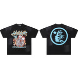 Hip-hop streetwear short sleeve tee - 100% cotton street print
