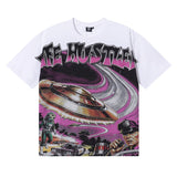 American cross-border life hustlers trendy brand hip hop printed pure cotton t-shirt 250g