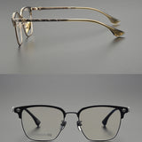 CHH Chrome Hearts Glasses Dragon Totem Half Frame Anti-Blue Pure Titanium Retro Myopia Glasses Frame