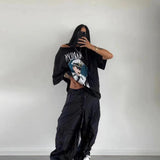 Yao888 T Shirt For Men Band Summer Casual Oversize Rock