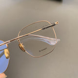 CHH Chrome Hearts Glasses Ultra-light gold silk edge large face myopia glasses frame