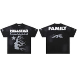 Hip-hop streetwear short sleeve tee - 100% cotton street print