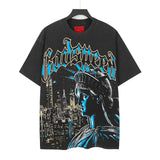 Godspeed men's youth t-shirt - short sleeve, washed print, 100% cotton, american retro style