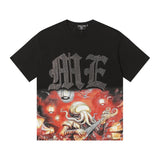 Mixed emotion men's t-shirt - rhinestone print, 100% cotton, american style