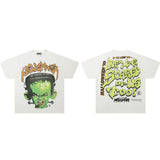 Hip-hop streetwear short sleeve tee - 100% cotton street print