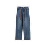 Unisex Jeans Vintage Men and Women Washed Loose