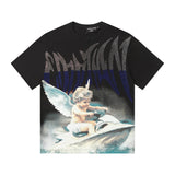 Mixed emotion men's t-shirt - rhinestone print, 100% cotton, american style