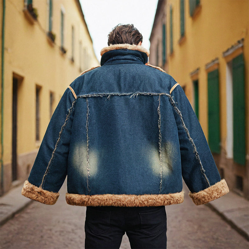 Men Jacket Winter Thick Quilted Coat