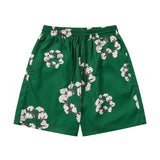 Denim Tears Shorts Yellow flower woven