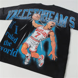 Men's t-shirt with rhinestone print, 100% cotton print