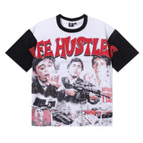 Life hustlers hot diamond washed hip hop printed pure cotton t-shirt g