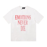 Mixed emotion men's t-shirt - rhinestone print, 100% cotton, american style