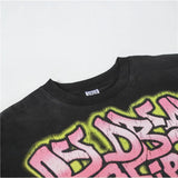 Valleyt-shirt men's direct injection american hip hop printing g pure cotton