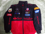 F1 Racing Suit Racing Suit College Style/Retro Style Autumn and Winter Cotton-Padded Coat Embroidery