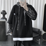 Men Hoodie Sweater Men's Hooded Autumn Hong Kong Style Loose Couple
