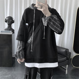 Men Hoodie Sweater Men's Hooded Autumn Hong Kong Style Loose Couple