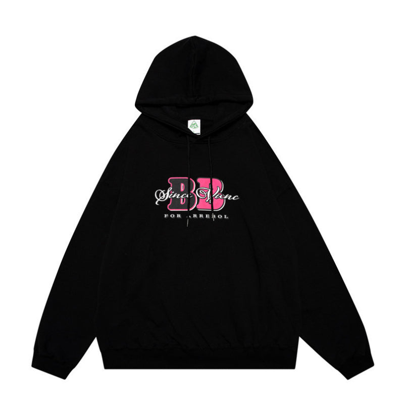 Men Hoodie Printed Hoodie Washed and Worn Autumn and Winter Leisure Sports