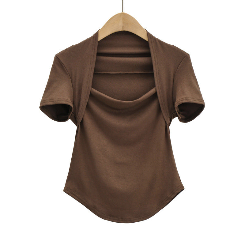 Women T-Shirt Short-Sleeved T-shirt Women's Summer Slim Top