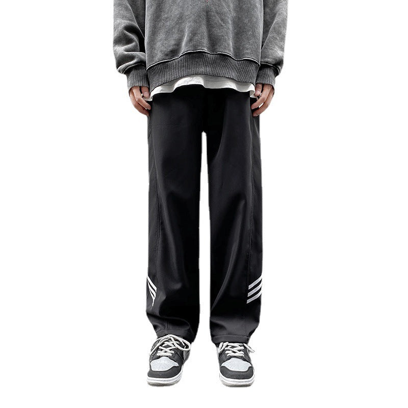 Men Sweatpants Straight-Leg Pants Male Autumn and Winter Student Leisure Ins Loose