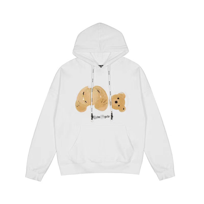 Palm Angle Hoodie Palm Angels Broken Bear Embroidered Hoodie Men and Women