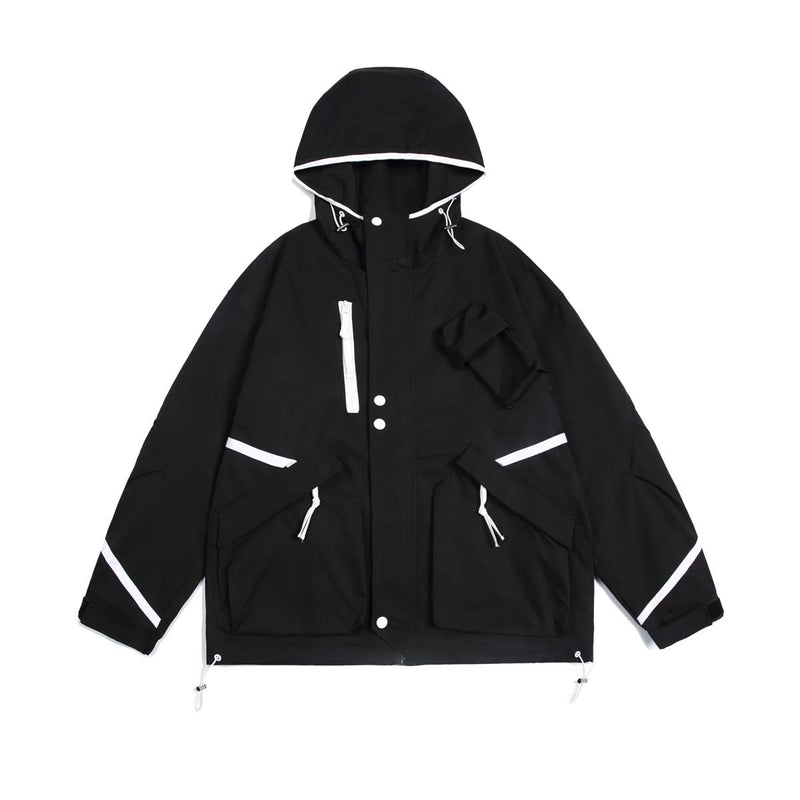 Unisex Jacket Autumn Printing Hooded Casual Jacket