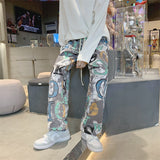 Men Sweatpants Boys Printing Stylish Versatile Loose Fashion Brand Casual