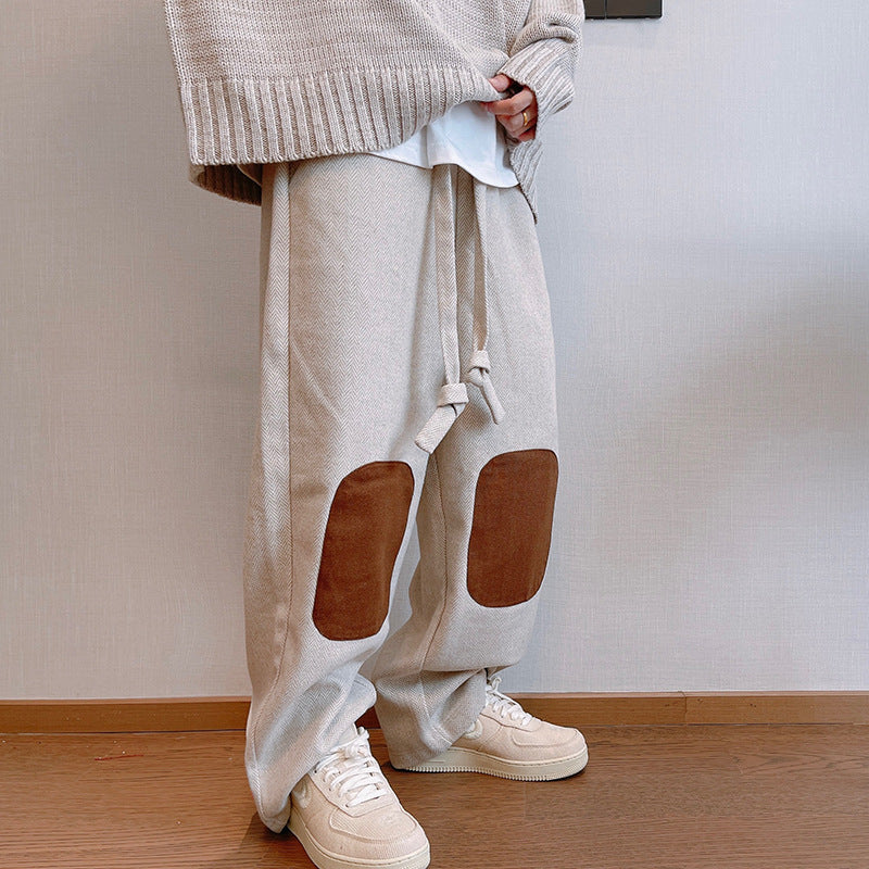 Men Sweatpants Men's Winter Design High-Grade Casual Pants Autumn and Winter