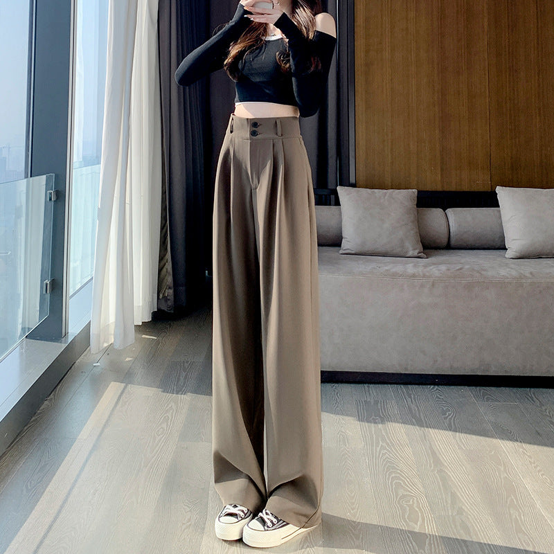 Palazzo Pants Spring and Autumn High Waist Slimming Drape Pear-Shaped Pants Casual