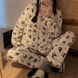 Kuromi Pajama Set Student Girl Casual Two-Piece Suit Homewear