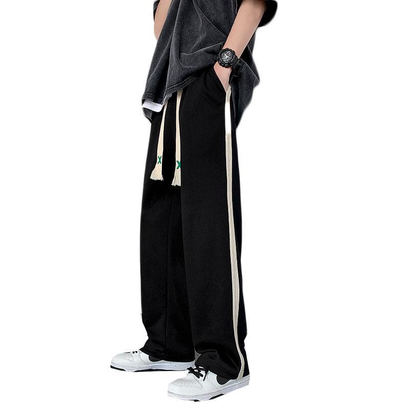 Men Sweatpants Men's Summer Versatile Loose Straight Mopping Pants Drape