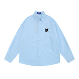 Men Long Sleeved T Shirt I Minimalist Long Sleeve Shirt Boys Spring and Autumn Japanese Style Loose Casual Polo Collar Shirt